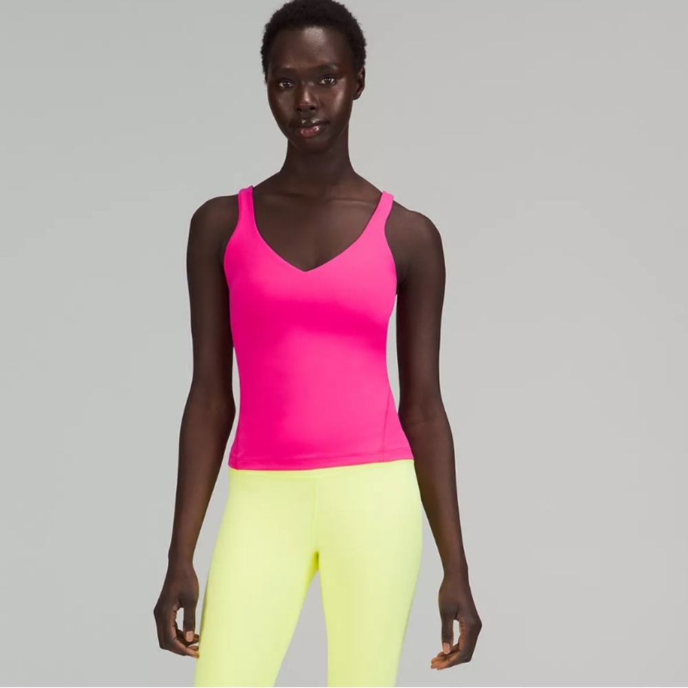 LULULEMON ALIGN WAIST SONIC PINK TANK SZ 6